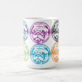 パグのマグ コーヒーマグカップ (中央)