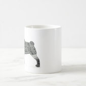 パグのマグ コーヒーマグカップ (中央)