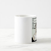 パグのマグ コーヒーマグカップ (中央)