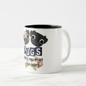 パグのマグ ツートーンマグカップ (正面右)