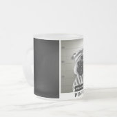 パグのマグ フロストグラスマグカップ (正面左)