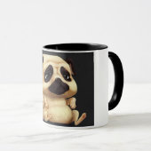 パグのマグ マグカップ (正面右)