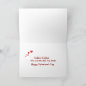 パグのマフィンのバレンタインデーの挨拶状 シーズンカード (内部)