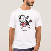 パグのロッカー Tシャツ (正面)