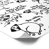 パグの中で最も小さいお気に入りのもの ポスター (角)