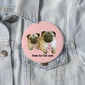 パグの乳癌ボタン 缶バッジ (インサイチュ)