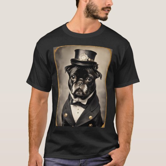 パグの人生だね 4 Tシャツ (正面)