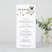 パグの仔犬の結婚式パーティー メニュー (スタンド正面)