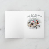 パグの休日のおもしろいカード シーズンカード (内部)