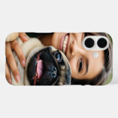 パグの写真をパーソナライズ・カスタマイズ Case-Mate iPhoneケース (裏面 (横))