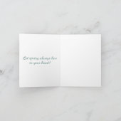 パグの写真を持つイースターカード シーズンカード (内部)