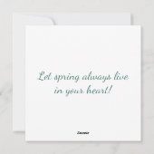 パグの写真を持つイースターカード シーズンカード (裏面)