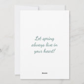 パグの写真を持つイースターカード シーズンカード (裏面)