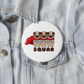 パグの分隊の円形ボタン 缶バッジ (インサイチュ)