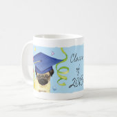 パグの卒業生 コーヒーマグカップ (正面左)