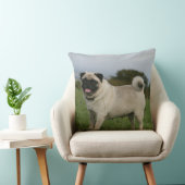 パグの喘ぐこと クッション (椅子)