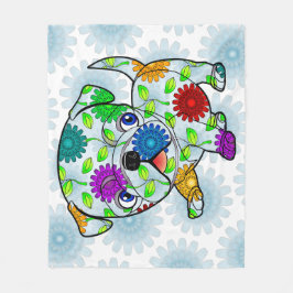 パグの子犬のベビーブランケット-フリース- 50" x60 " フリースブランケット