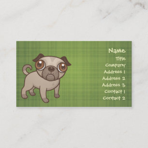 パグの子犬の名刺 名刺