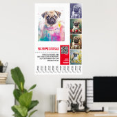 パグの子犬の販売ポスター テンプレート ポスター (ホームオフィス)