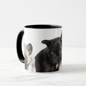 パグの子犬3頭 マグカップ (正面左)