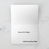 パグの子犬 カード (内部)