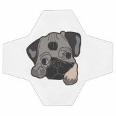 パグの子犬 サッカーボール (フラット)