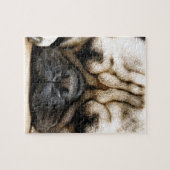 パグの子犬 ジグソーパズル (横)