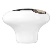 パグの子犬 セラミックノブ (側面)