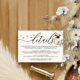 パグの子犬 ドッグ ウェディング 詳細 出欠カード