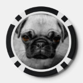 パグの子犬 ポーカーチップ (裏面)