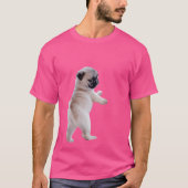 パグの子犬 Tシャツ (正面)