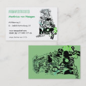 パグの専門家 名刺 (正面/裏面)