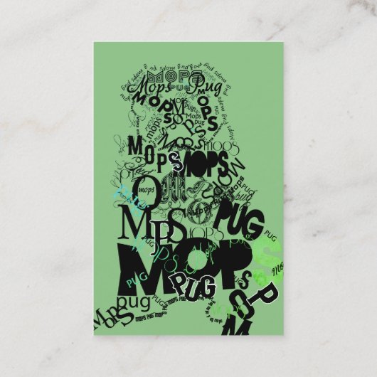 パグの専門家 名刺 (裏面)