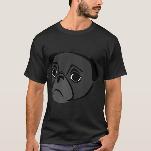 パグの心臓の鼓動 Tシャツ (正面)