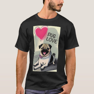 パグの愛 Tシャツ