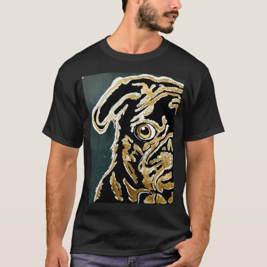 パグの愛 Tシャツ (正面)