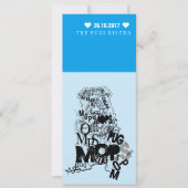 パグの招待状 招待状 (正面)