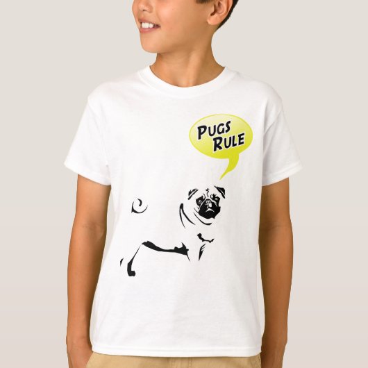 パグの掟 Tシャツ (正面)