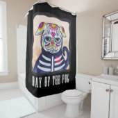 パグの日 シャワーカーテン (インサイチュ)