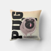 パグの枕 クッション (裏面)