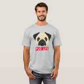 パグの楽しい生活 Tシャツ (正面フル)