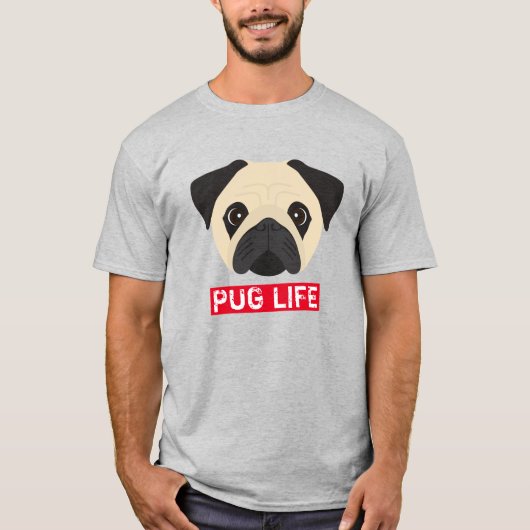 パグの楽しい生活 Tシャツ (正面)