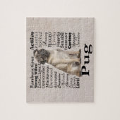 パグの特性のパズル ジグソーパズル (縦)