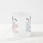 パグの特性の法律4 フロストグラスマグカップ (中央)