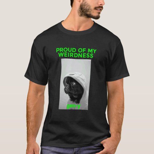 パグの犬の面白いギフト Tシャツ (正面)