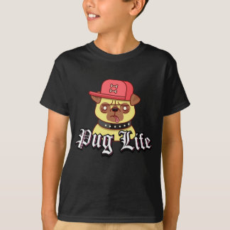 パグの生命おもしろいなパグ犬 Tシャツ