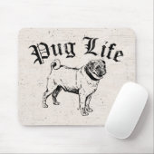 パグの生命おもしろい犬のギャング マウスパッド (マウス)