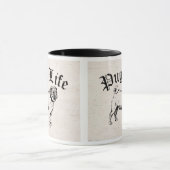 パグの生命おもしろい犬のギャング マグカップ (中央)