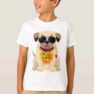 パグの生命ワイシャツ及びジャケット Tシャツ