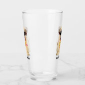 パグの生命名前をカスタムするのパイントガラス タンブラーグラス (左)